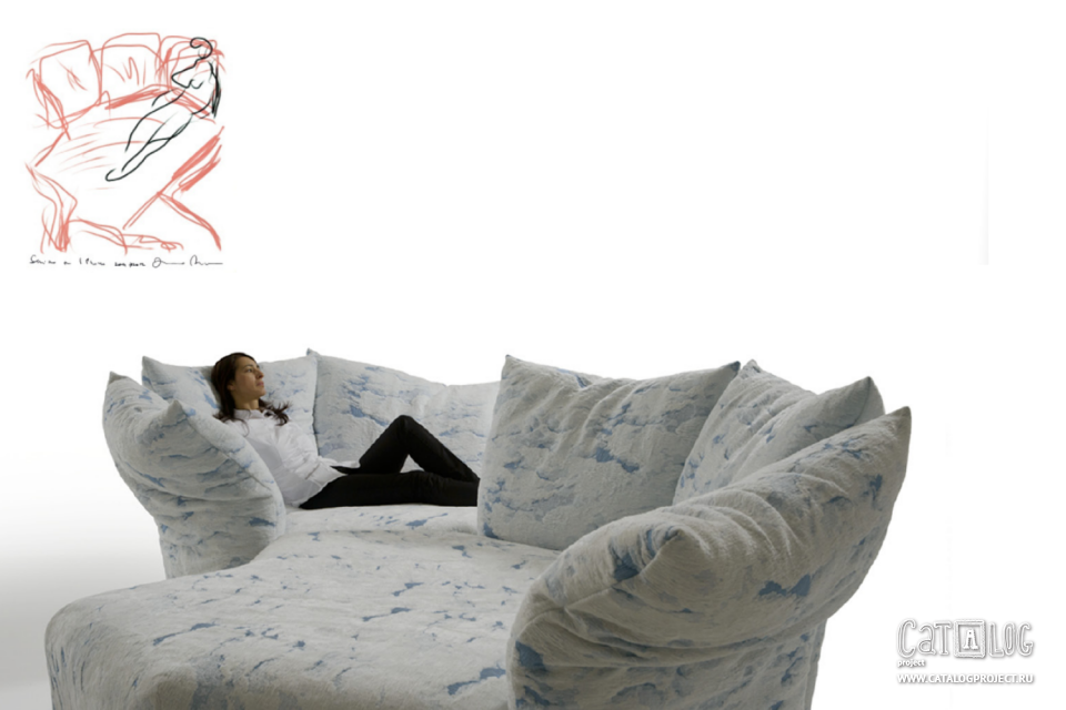 Нестандартный диван с оригинальным названием Edra. Изображение предмета