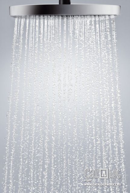 Raindance Select E 300 2jet верхний душ,½´, с держателем 390 мм Hansgrohe. Изображение предмета