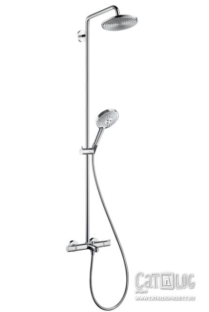 Raindance Select S 240 Showerpipe для ванны, поворотный держатель 450 мм, ½’ Hansgrohe. Изображение предмета