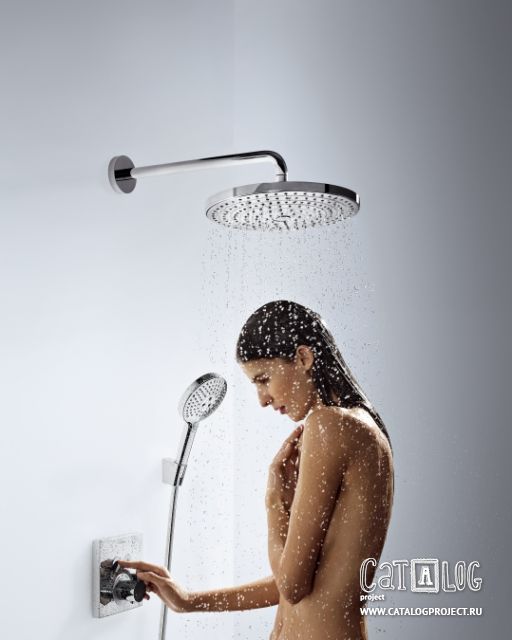 Термостат ShowerSelect с двумя запорными вентилями, СМ Hansgrohe. Изображение предмета