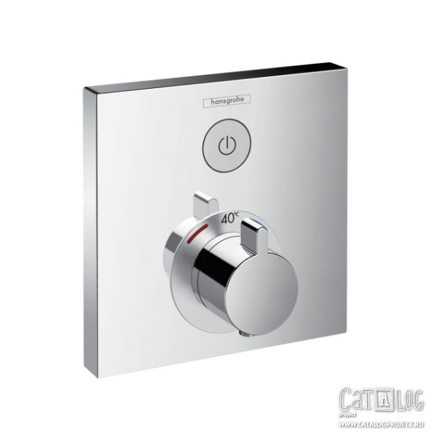 Термостат ShowerSelect с запорным вентилем, СМ Hansgrohe. Изображение предмета