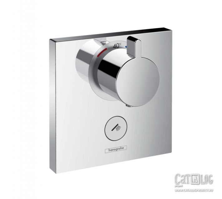 Термостат ShowerSelect Highfow с клапаном для ручного душа Hansgrohe. Изображение предмета