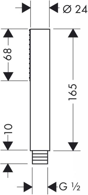 Ручной душ 1-режимный, ½’ AXOR. Технические характеристики