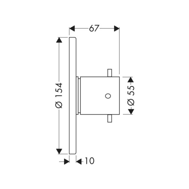 Запорный/переключающий вентиль Trio/Quattro , СМ, ¾’ AXOR. Технические характеристики