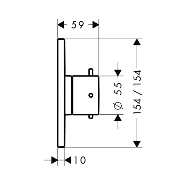 Запорный вентиль, СМ, ½’/¾’ AXOR. Технические характеристики