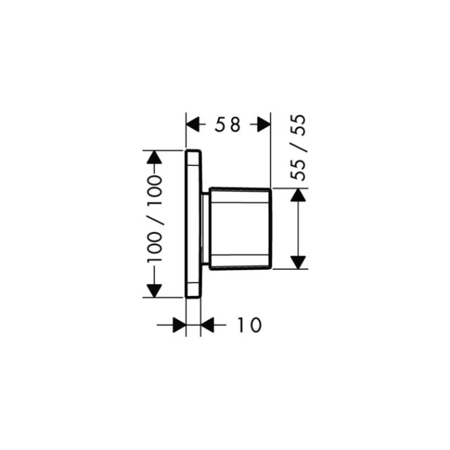 Запорный/переключающий вентиль Trio/Quattro, СМ, ¾’ AXOR. Технические характеристики