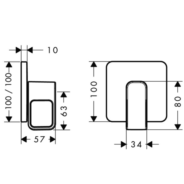 Запорный вентиль, СМ, ½’ / '¾’ AXOR. Технические характеристики