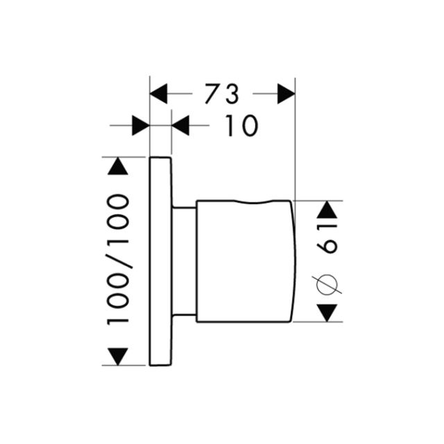 Запорный/переключающий вентиль Trio/Quattro, СМ, ¾’ AXOR. Технические характеристики