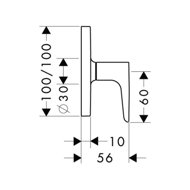 Запорный вентиль СМ, ½’ / ¾’ AXOR. Технические характеристики