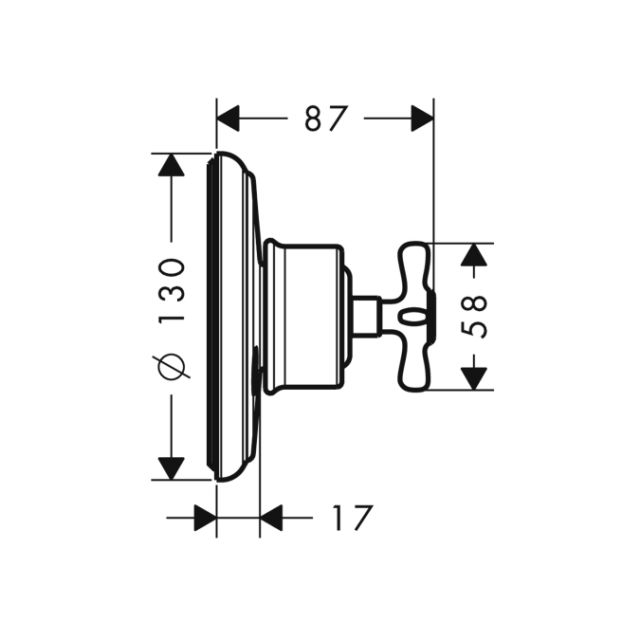 Запорный/переключающий вентиль Trio/Quattro E, СМ, ¾’ AXOR. Технические характеристики